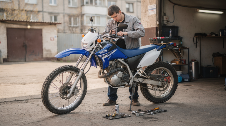 Базовые навыки мотоциклетного механика на примере Yamaha TTR250